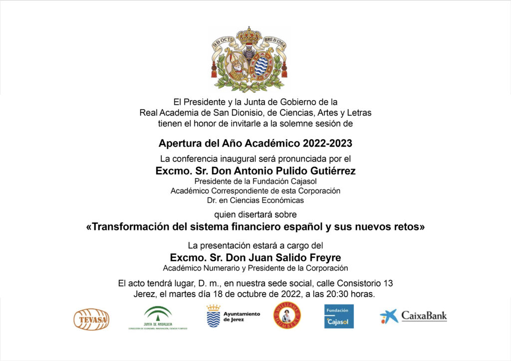 invitacion academia Instituto de Academias de Andalucía