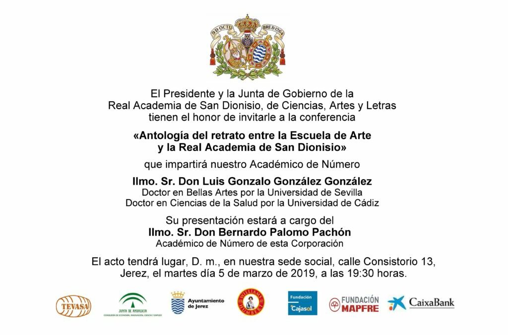 Conferencia: «Antología del retrato entre la Escuela de Arte y la Real Academia de San Dionisio»