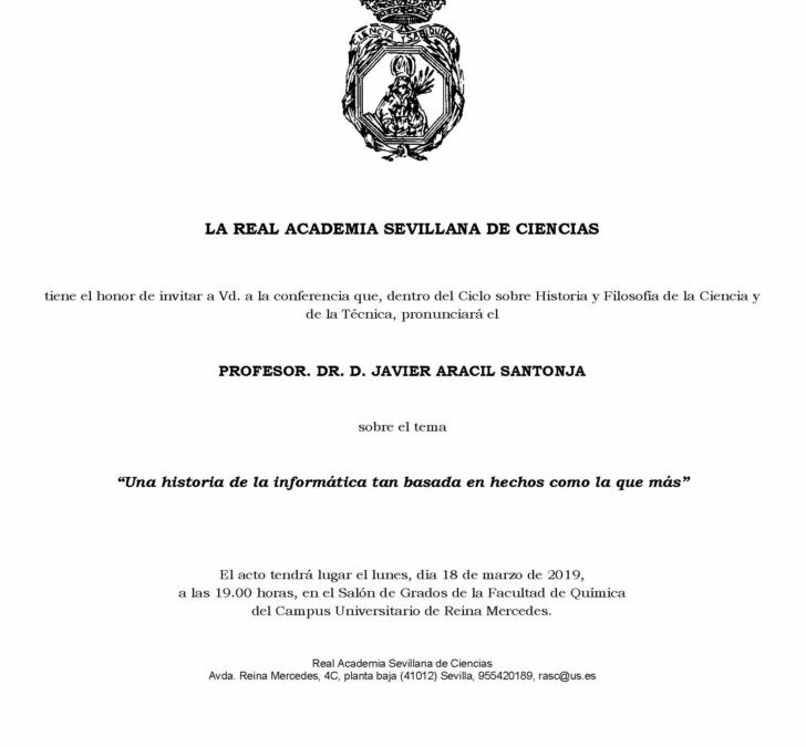 Conferencia: «Una historia de la informática tan basada en hechos como la que más»