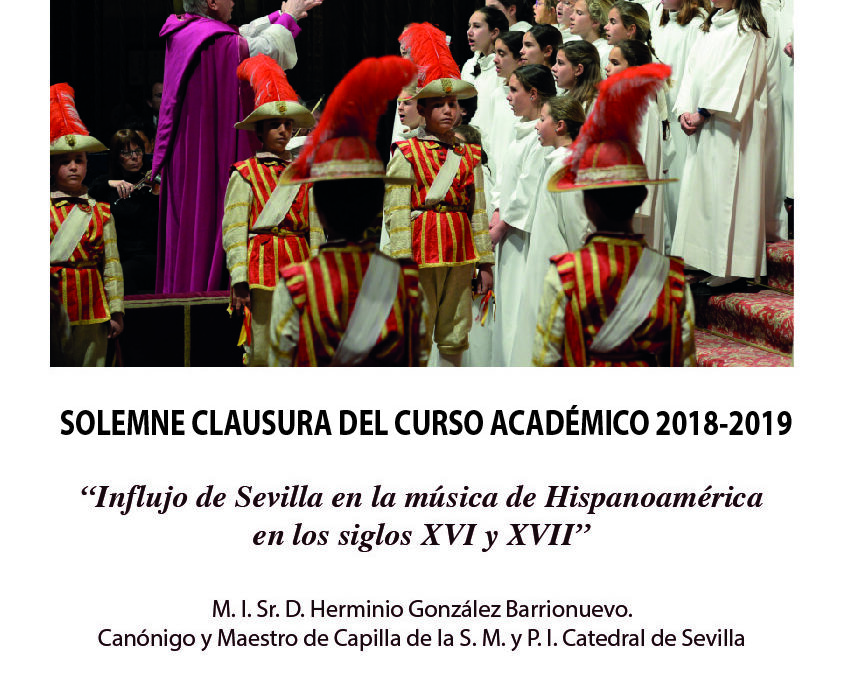 Solemne Clausura del Curso Académico 2018-2019