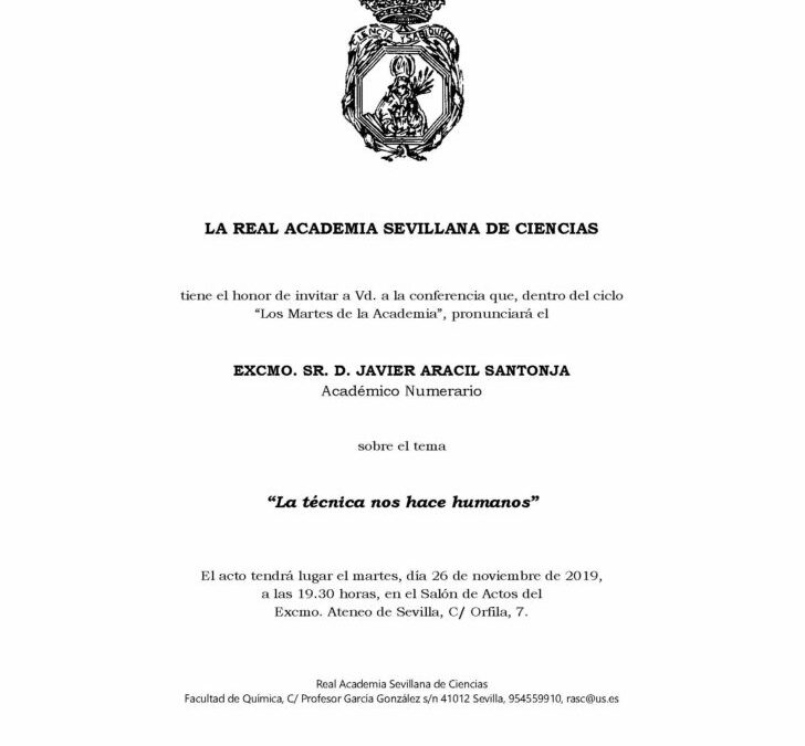 Conferencia: «La técnica nos hace humanos»