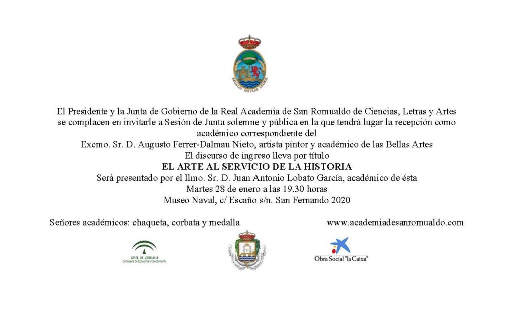 Recepción como Académico Correspondiente del Excmo. Sr. D. Augusto Ferrer-Dalmau Nieto