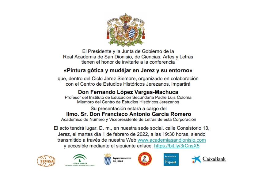 Conferencia: «Pintura gótica y mudéjar en Jerez y su entorno»