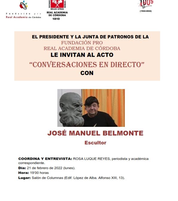«Conversaciones en directo» con José Manuel Belmonte