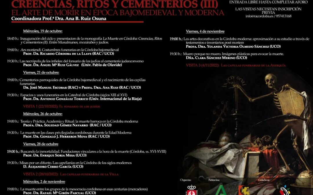La muerte en Córdoba: creencias, ritos y cementerios (III)