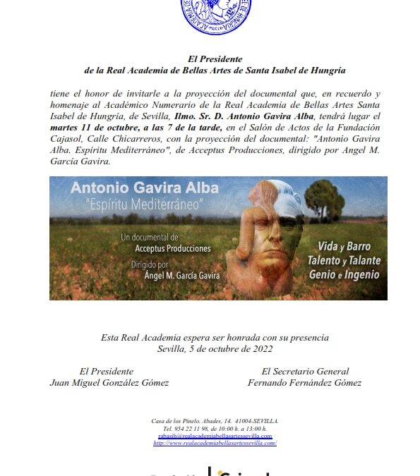 Homenaje al Ilmo. Sr. D. Antonio Gavira Alba