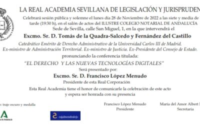 Conferencia: «El derecho y las nuevas tecnologías digitales»