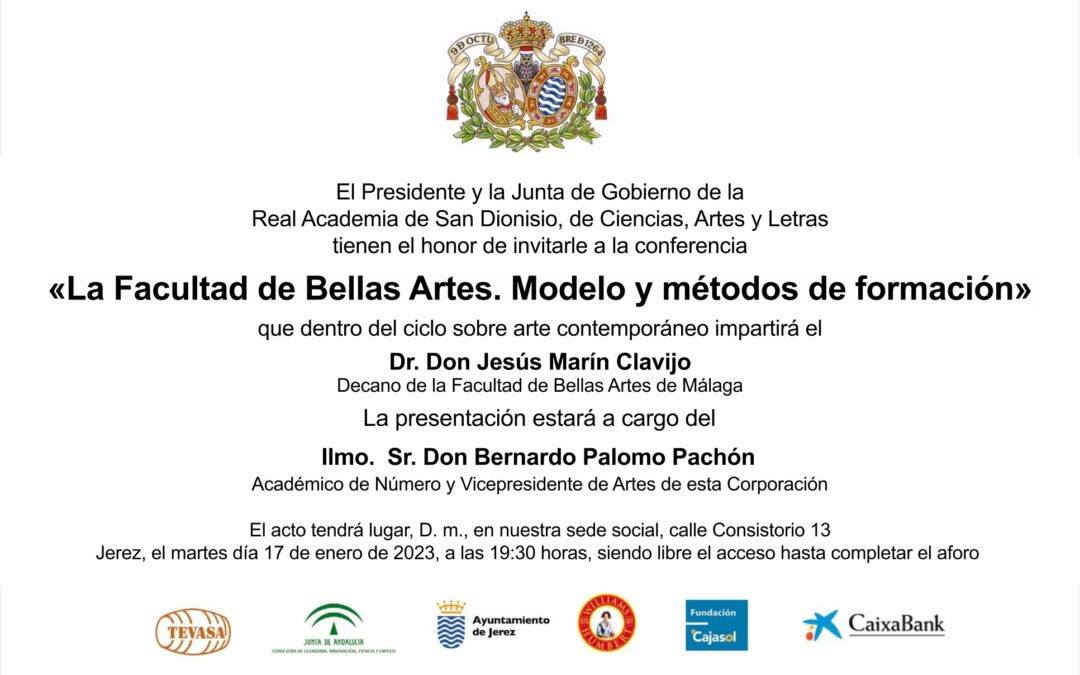 Conferencia: «La Facultad de Bellas Artes. Modelo y métodos de formación»