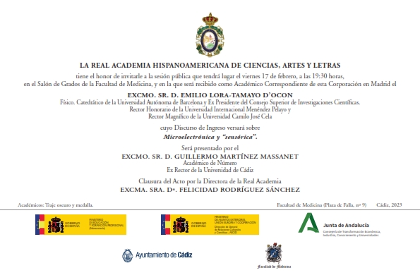 Recepción como Académico Correspondiente en Madrid del Excmo. Sr. D. Emilio Lora-Tamayo D’Ocon