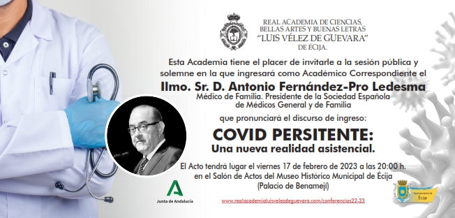 Ingreso como Académico Correspondiente del Ilmo. Sr. D. Antonio Fernández-Pro Ledesma