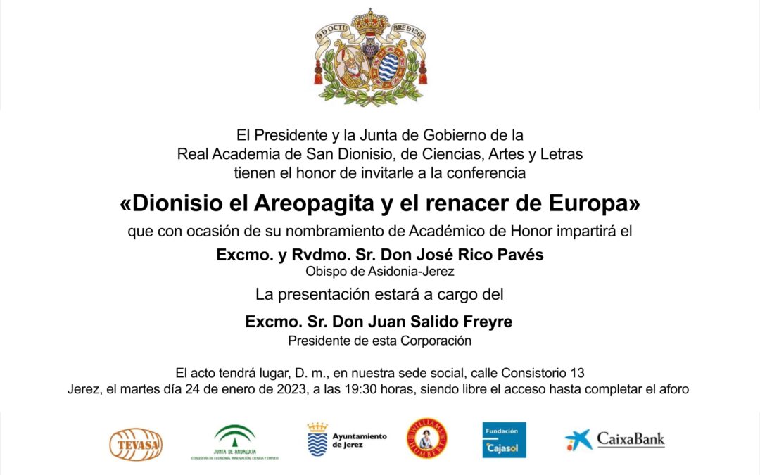 Conferencia: «Dionisio el Areopagita y el renacer de Europa»