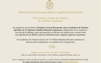 Recepción como Académico de Número del Ilmo. Sr. D. Manuel Caballero-Bonald Campuzano