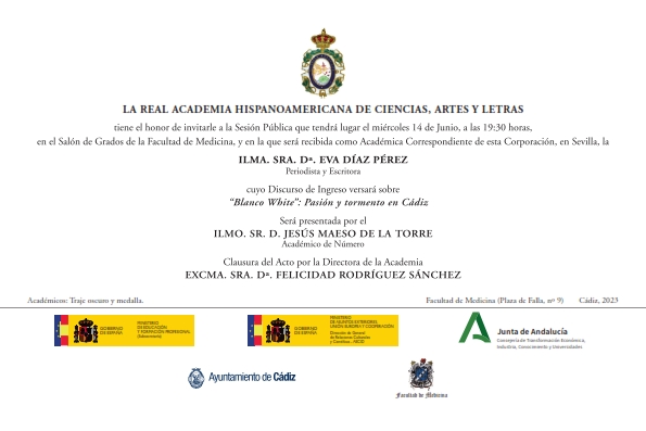Recepción como Académica Correspondiente de la Ilma. Sra. Dª. Eva Díaz Pérez