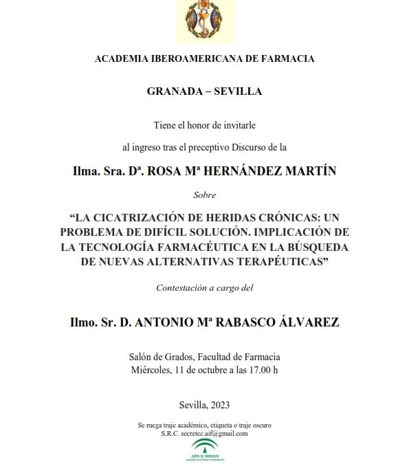 Ingreso como Académica Correspondiente de la Ilma. Sra. Dª. Rosa Mª. Hernández Martín