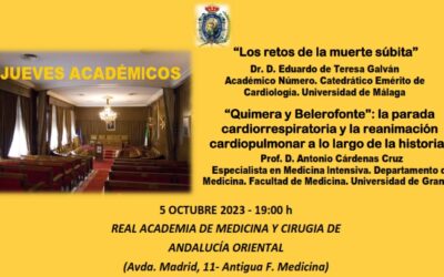 Jueves Académicos con la intervención del Dr. D. Eduardo de Teresa Galván y el Prof. D. Antonio Cárdenas Cruz