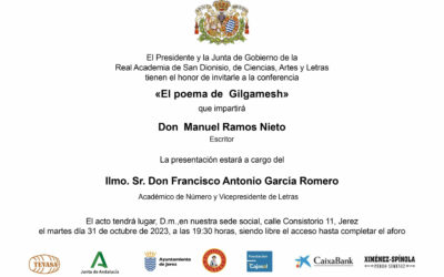 Conferencia: «El poema de Gilgamesh» a cargo de D. Manuel Ramos Nieto