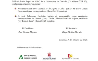 Sesión pública con intervenciones de Dª. Mª Isabel García Cano y D. José Palomares Expósito