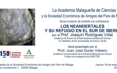 Conferencia: «Los neandertales y su refugio en el sur de Iberia» por el Prof. Joaquín Rodríguez Vidal