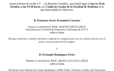 Premios In Memoriam del Prof. Martín Farfán y del Prof. Orozco Acuaviva