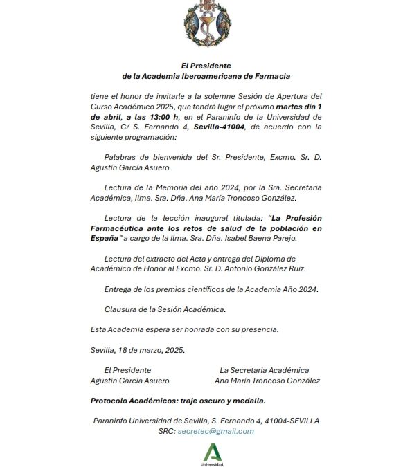 Apertura del Curso Académico 2025