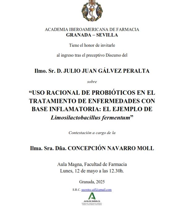 Ingreso como Académico Correspondiente del Ilmo. Sr. D. Julio Juan Gálvez Peralta