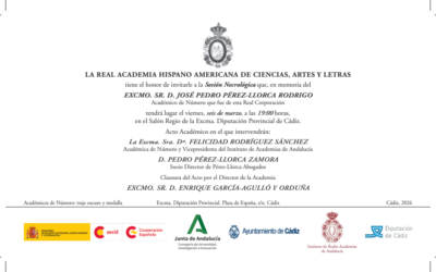 Sesión Necrológica en memoria del Excmo. Sr. D. José Pedro Pérez-LLorca Rodrigo